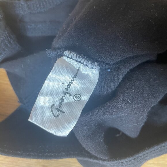 Vintage Unique Eyelet Grommet black bodysuit - Picture 3 of 3